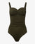 Army Green Women's One-Piece Swimsuit