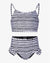 Black & White Stripe Girls Bikini