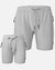 Father/Son Hydro Active Shorts Combo in Grey