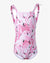 Pink Flamingo Girls Swimsuit with Bow