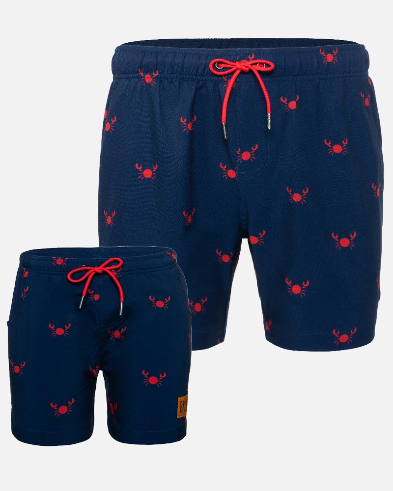 Father Son Pinchy Crab Swim Shorts Combo Bronte Co