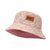 Kids Reversible Bucket Hat - Pink Lilly