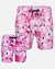 Father/Son Pink Flamingo Swim Shorts Combo