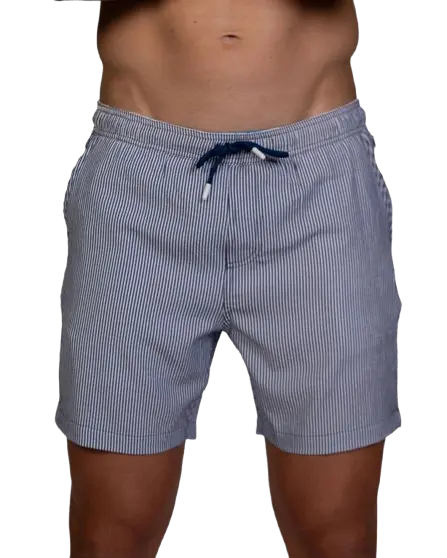 Men's Seersucker Swim Shorts