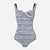 Black & White Stripe Women's One-Piece Swimsuit