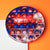 Round Red & Blue Marble Pop It Fidget Toy